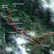 Camino Inca Mapas Detallados