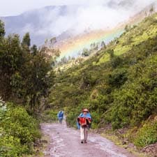 Las lluvias en el Camino Inca