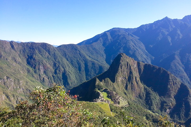vista panorámica de Machu Picchu