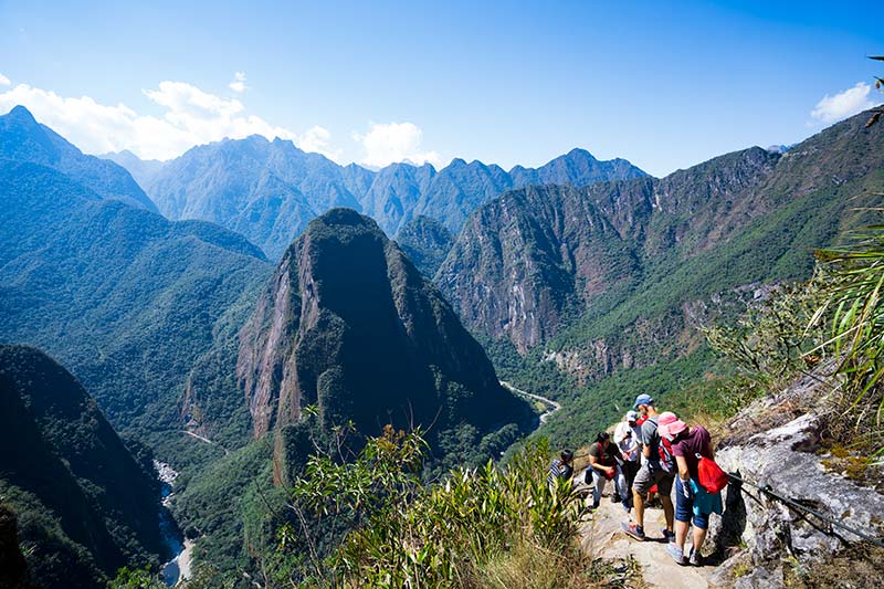 Vista Putucusi a partir da Huayna Picchu