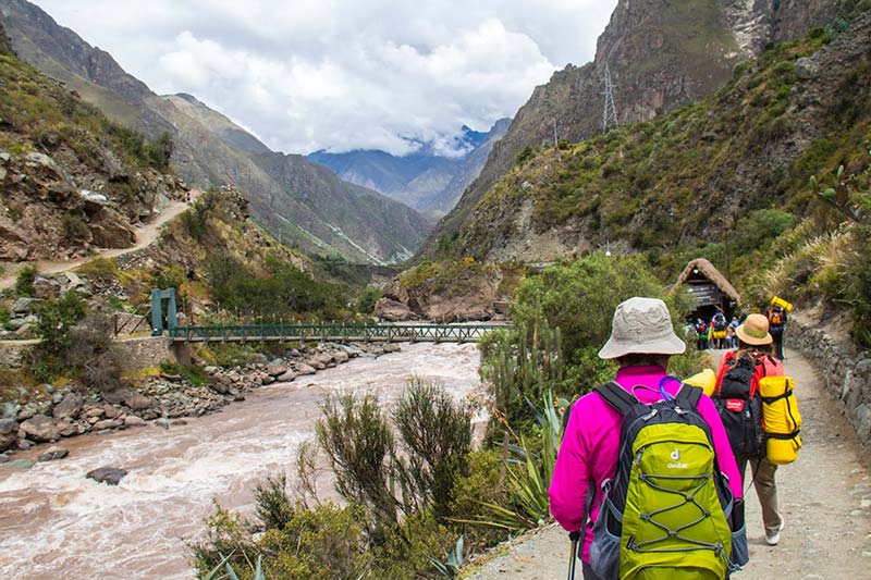 Rio Vilcanota na rota da Trilha Inca - Piscacucho