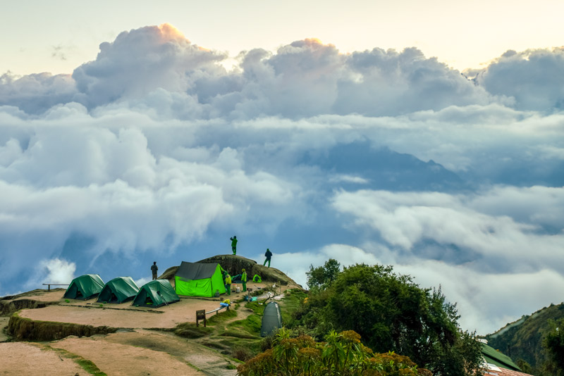 Phuyupatamarca Camp on the Inca Trail