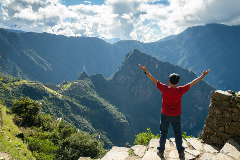 Vista a Machu Picchu desde el Intipunku